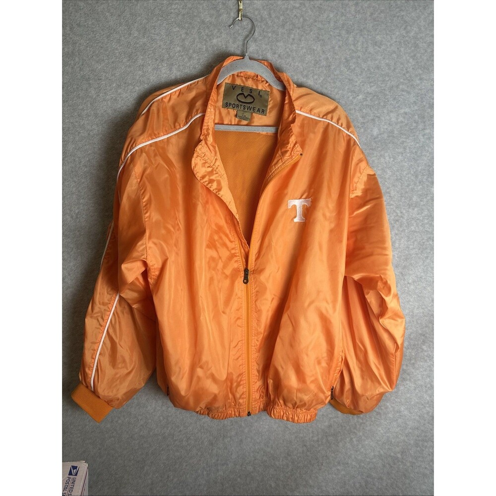 Vintage 90s Tennessee Volunteers Vols VESI Windbreaker Zip up Jacket Size L NCAA